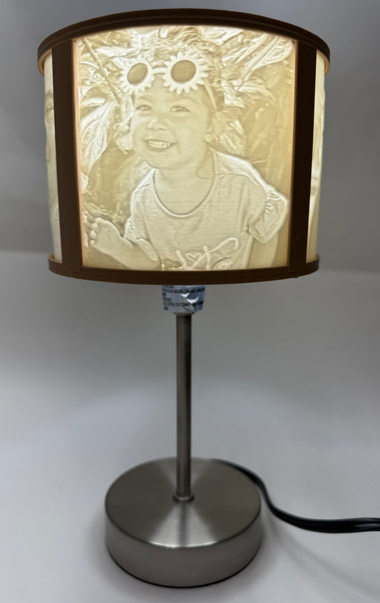 Minimalist Custom Photo Lamp - Round Photo Frame