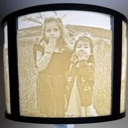 Set of 4 Replacement Photo Panels - For Round Lamp Frame