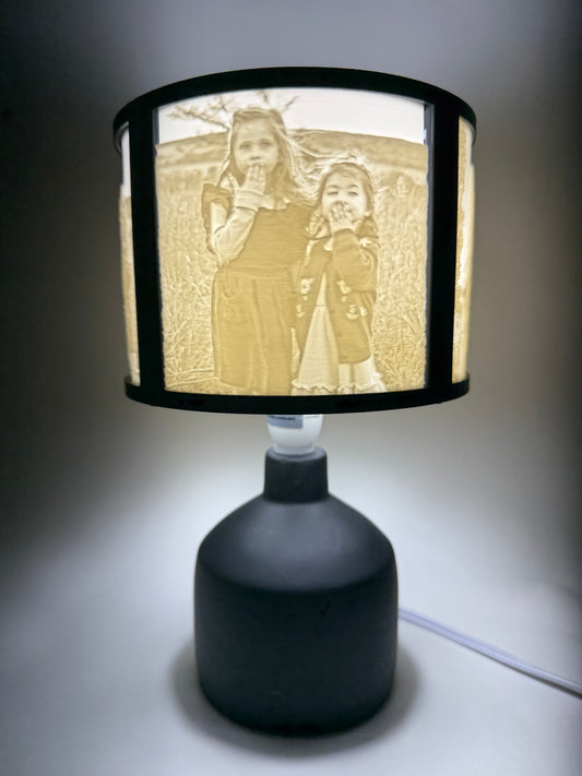 Custom Photo Lamp - Round Photo Frame